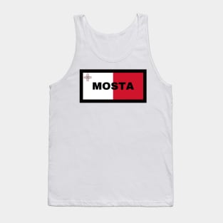 Mosta City in Malta Flag Tank Top